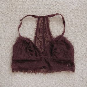 Aerie maroon bralette